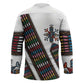 Habesha Kemis Inspired Tilet Pattern Hockey Jersey White
