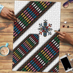 Habesha Kemis Inspired Tilet Pattern Puzzle White