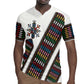 Habesha Kemis Inspired Tilet Pattern Rugby Jersey White