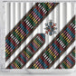 Habesha Kemis Inspired Tilet Pattern Shower Curtain White