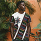 Habesha Kemis Inspired Tilet Pattern T shirt White