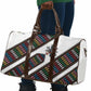 Habesha Kemis Inspired Tilet Pattern Travel Bag White
