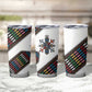 Habesha Kemis Inspired Tilet Pattern Tumbler Cup White