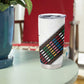 Habesha Kemis Inspired Tilet Pattern Tumbler Cup White