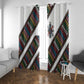 Habesha Kemis Inspired Tilet Pattern Window Curtain White