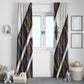 Habesha Kemis Inspired Tilet Pattern Window Curtain White
