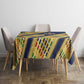 Habesha Kemis Inspired Tilet Pattern Tablecloth Royal Blue - Gold