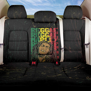 Reggae King Marley Back Car Seat Cover Typeset Grunge Style