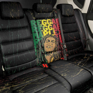 Reggae King Marley Back Car Seat Cover Typeset Grunge Style