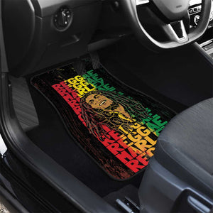 Reggae King Marley Car Mats Typeset Grunge Style