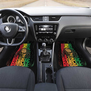 Reggae King Marley Car Mats Typeset Grunge Style