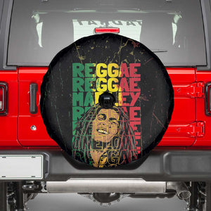 Reggae King Marley Spare Tire Cover Typeset Grunge Style