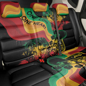 Reggae Day Back Car Seat Cover One Love One Heart