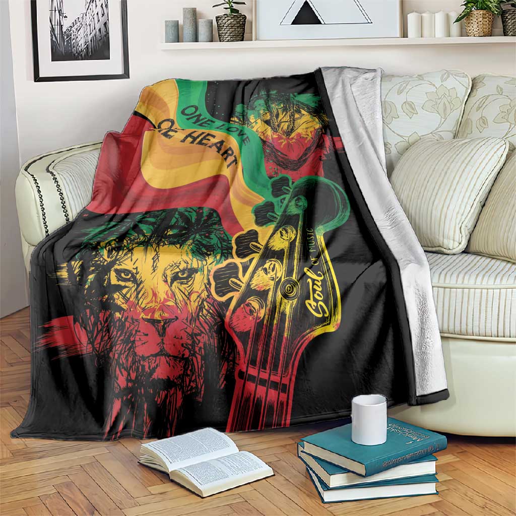 Reggae Day Blanket One Love One Heart