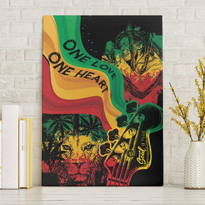 Reggae Day Canvas Wall Art One Love One Heart