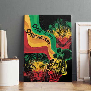 Reggae Day Canvas Wall Art One Love One Heart