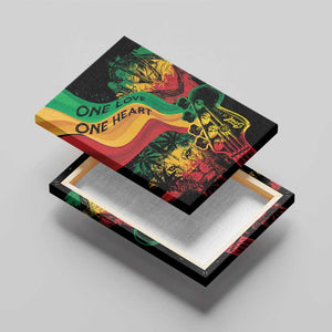 Reggae Day Canvas Wall Art One Love One Heart