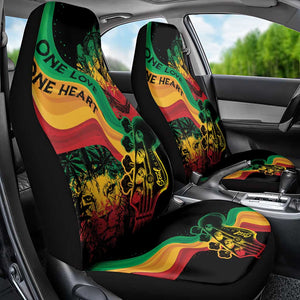 Reggae Day Car Seat Cover One Love One Heart