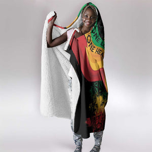 Reggae Day Hooded Blanket One Love One Heart