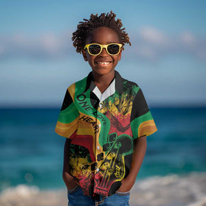 Reggae Day Kid Hawaiian Shirt One Love One Heart