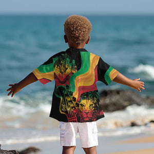 Reggae Day Kid Hawaiian Shirt One Love One Heart