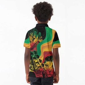 Reggae Day Kid Polo Shirt One Love One Heart