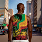 Reggae Day Men Tank Top One Love One Heart