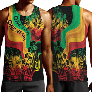 Reggae Day Men Tank Top One Love One Heart