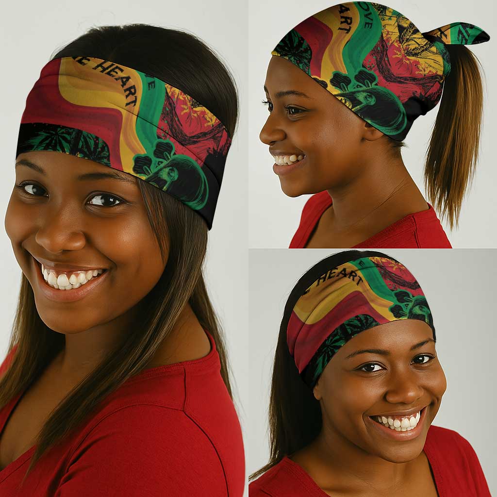 Reggae Day Neck Gaiter One Love One Heart LT7