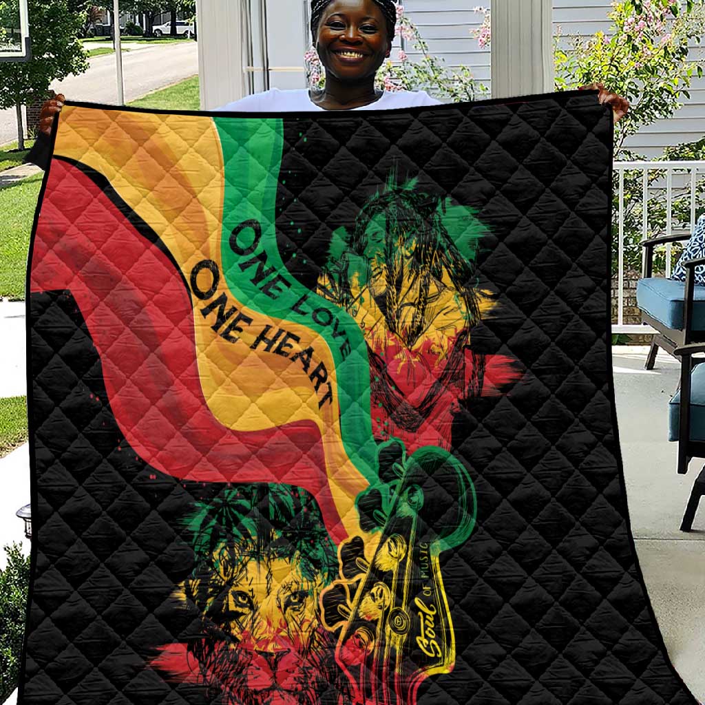 Reggae Day Quilt One Love One Heart