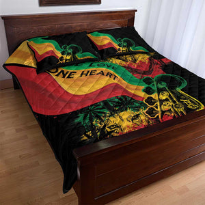 Reggae Day Quilt Bed Set One Love One Heart