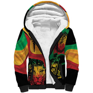 Reggae Day Sherpa Hoodie One Love One Heart