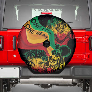 Reggae Day Spare Tire Cover One Love One Heart