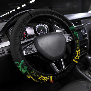 Reggae Day Steering Wheel Cover One Love One Heart