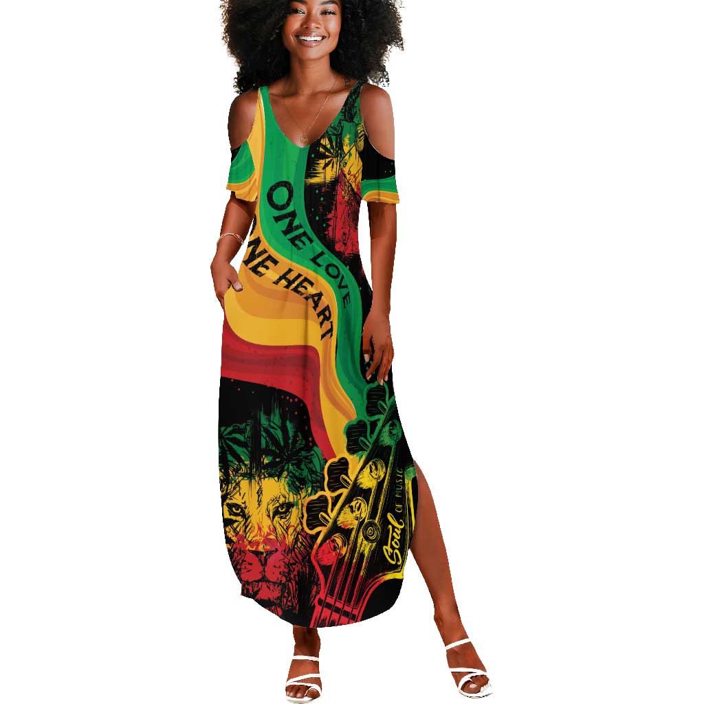 Reggae Day Summer Maxi Dress One Love One Heart