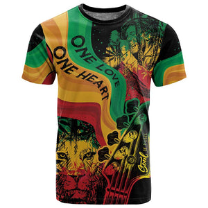 Reggae Day T shirt One Love One Heart