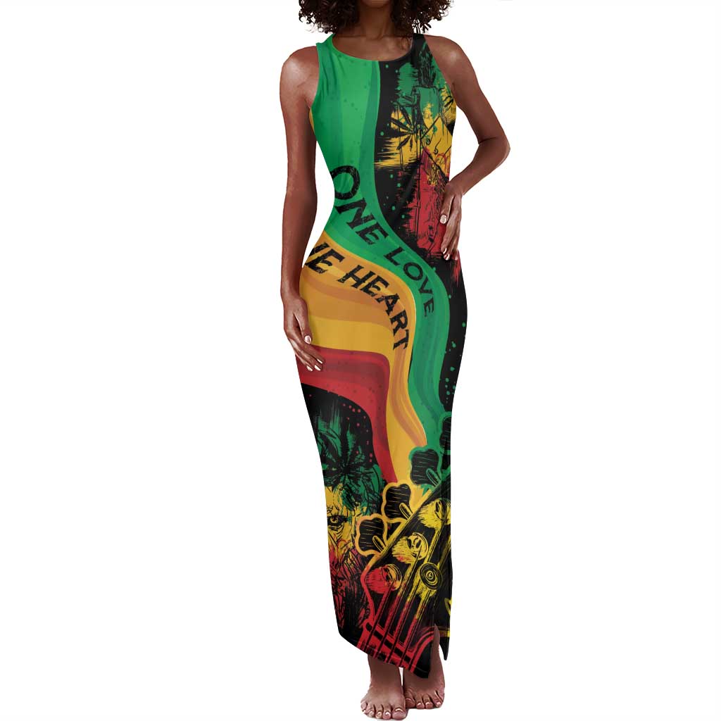 Reggae Day Tank Maxi Dress One Love One Heart