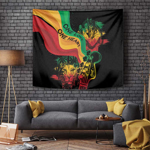 Reggae Day Tapestry One Love One Heart