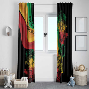 Reggae Day Window Curtain One Love One Heart