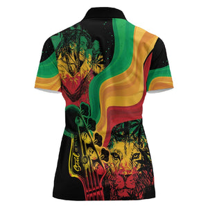 Reggae Day Women Polo Shirt One Love One Heart