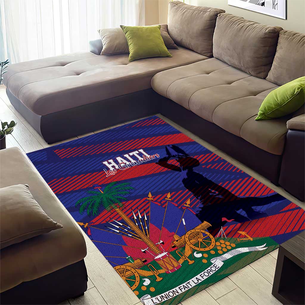 Afro-Haiti Football Les Grenadiers Area Rug Echoes of History - African Pride