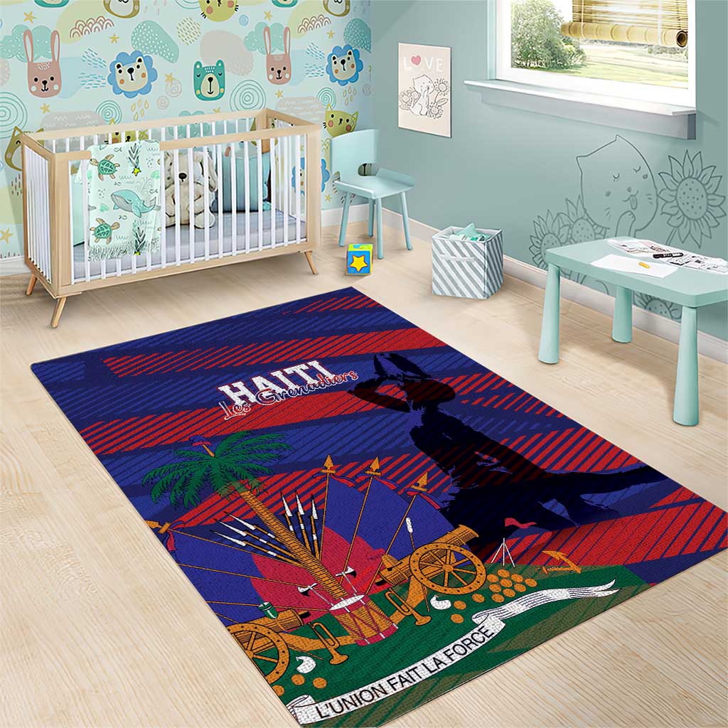 Afro-Haiti Football Les Grenadiers Area Rug Echoes of History - African Pride
