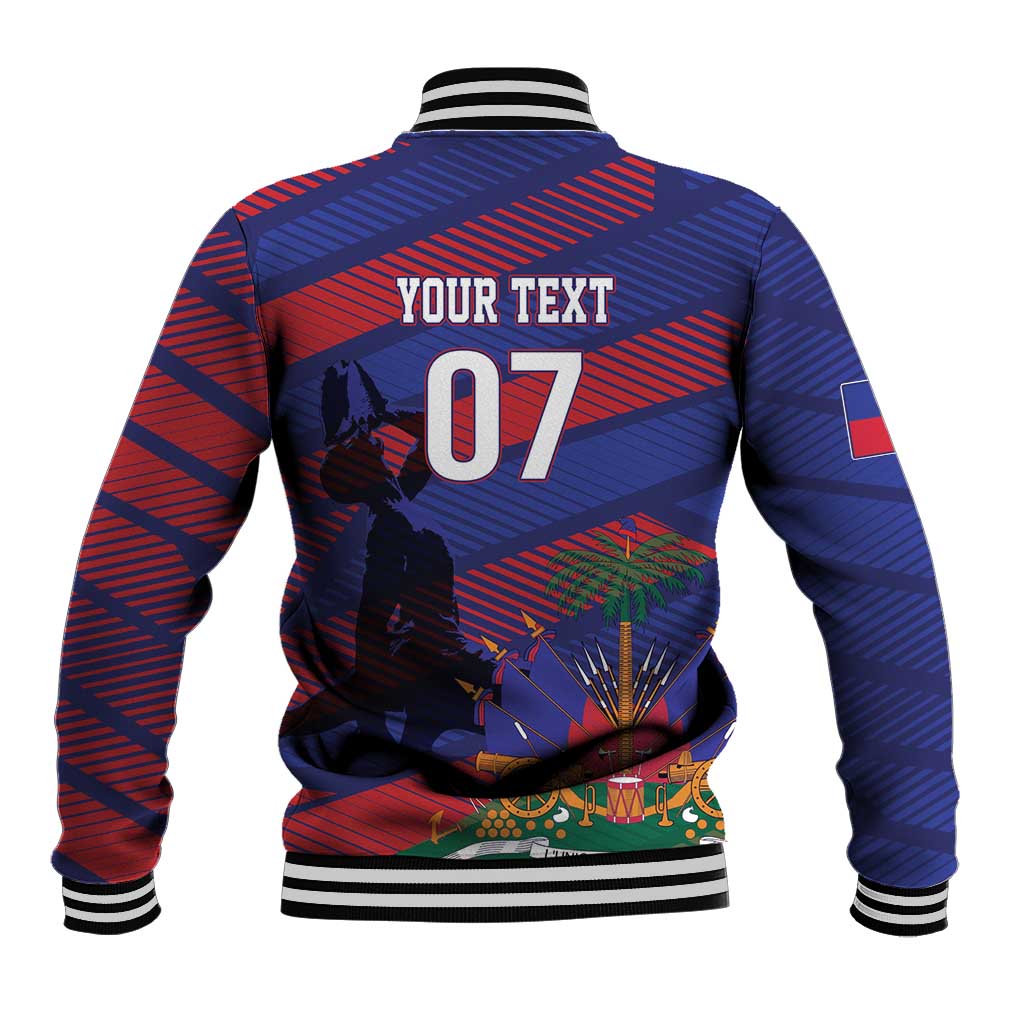 Afro-Haiti Football Personalized Les Grenadiers Baseball Jacket Echoes of History - African Pride