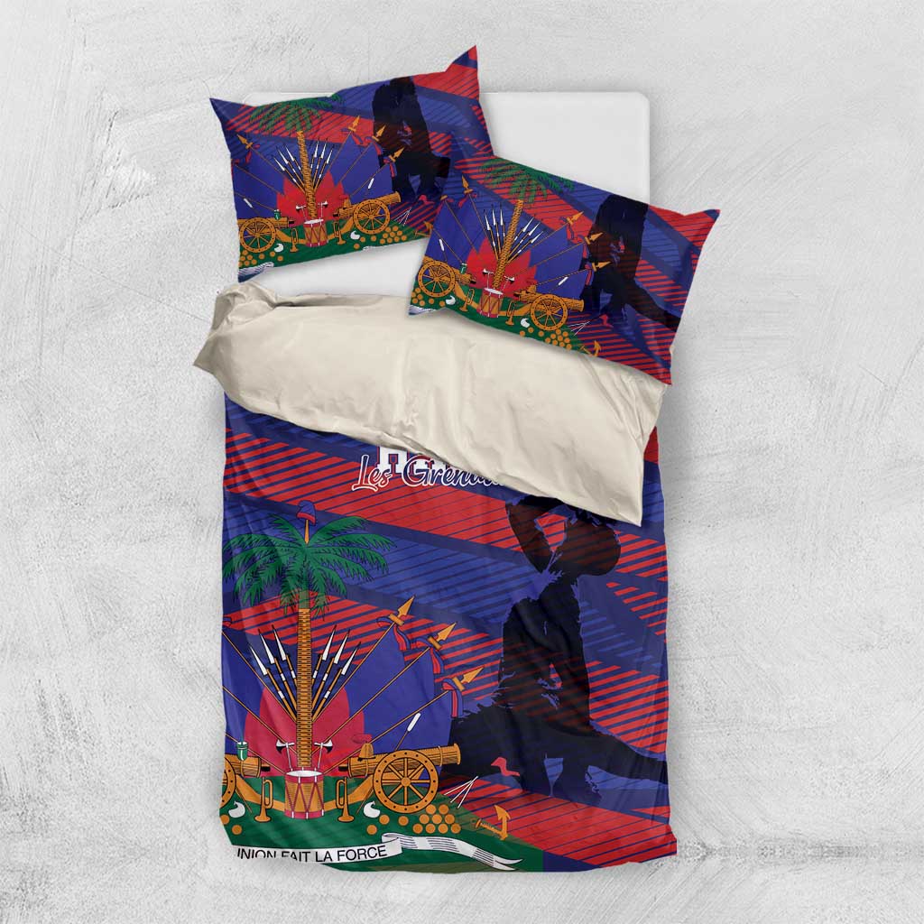 Afro-Haiti Football Les Grenadiers Bedding Set Echoes of History - African Pride