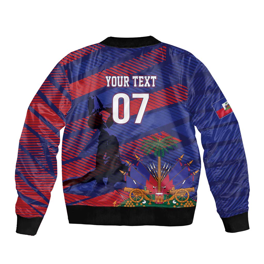 Afro-Haiti Football Personalized Les Grenadiers Bomber Jacket Echoes of History - African Pride