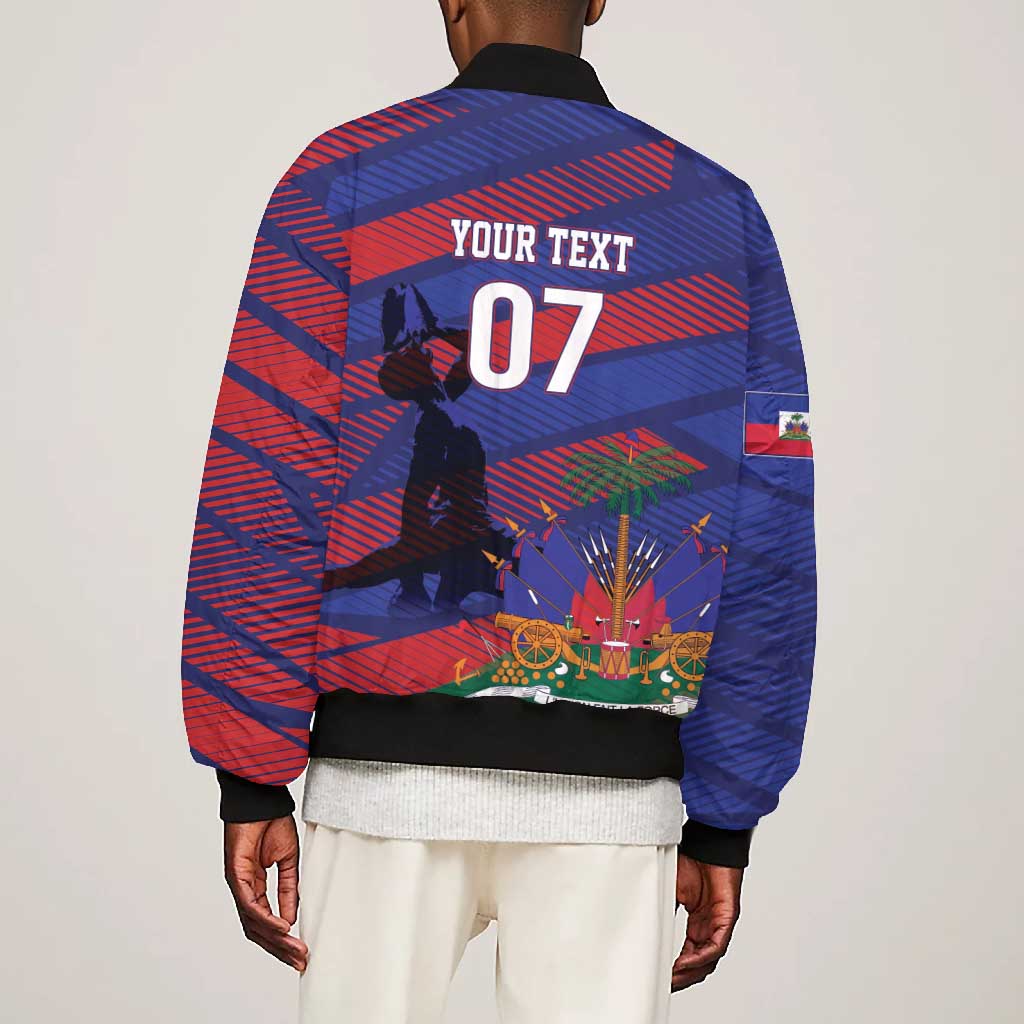 Afro-Haiti Football Personalized Les Grenadiers Bomber Jacket Echoes of History - African Pride