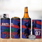 Afro-Haiti Football Personalized Les Grenadiers 4 in 1 Can Cooler Tumbler Echoes of History - African Pride