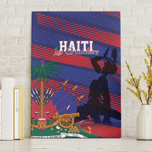 Afro-Haiti Football Les Grenadiers Canvas Wall Art Echoes of History - African Pride