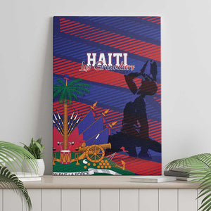 Afro-Haiti Football Les Grenadiers Canvas Wall Art Echoes of History - African Pride
