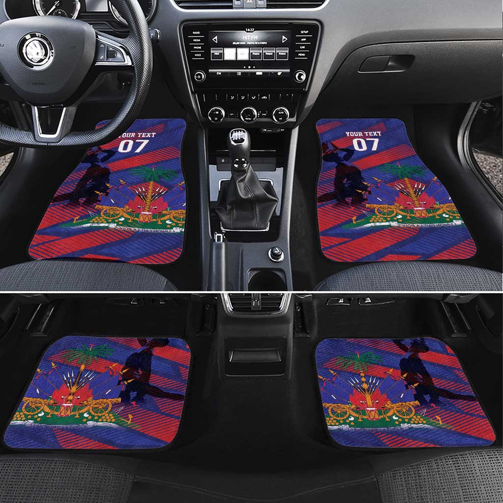 Afro-Haiti Football Personalized Les Grenadiers Car Mats Echoes of History - African Pride